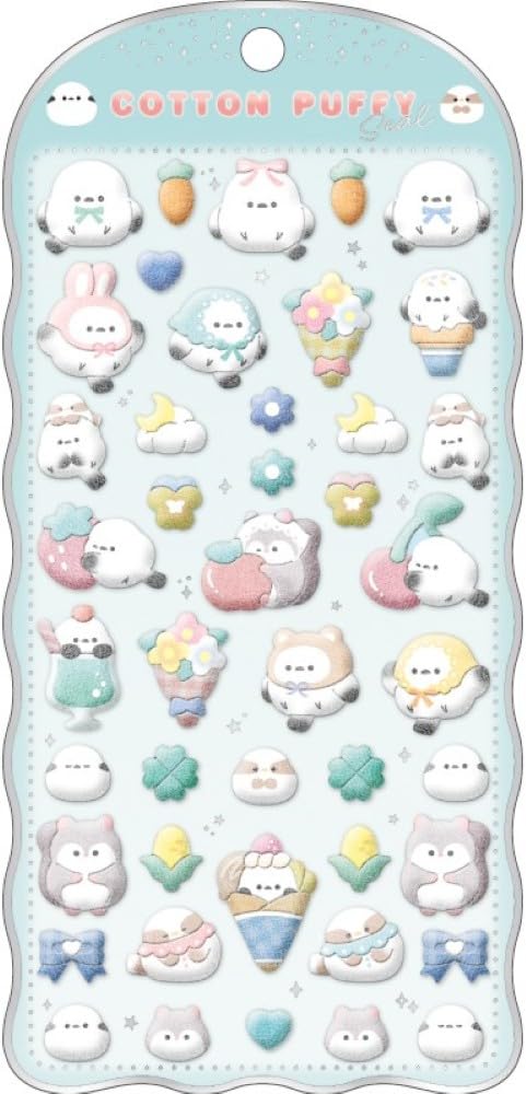 Amazon | クラックス コットンパフィーシール シマエナガ 135606